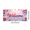 thumbnail image 3 of Welcome Decorative Banner with Roses and Hearts for Parties Events Celebrations Wedding Backdrop Party Decoration and Indoor Photography Background, 3 of 4