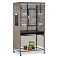 thumbnail image 1 of Large Waterproof Bird Cage Light-Proof Breathable Cover 38.2 * 23.6 * 51.2 Inche Khaki, 1 of 9