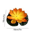 thumbnail image 3 of Water Sensing Lotuse Pool Lamp Floating Lotuse Pool Lamp Water Sensing Floating Pool Lamp LED Floating Solar Pool Lamp Diwali Festival Blessing River Lantern, 3 of 6