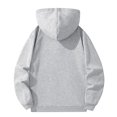 thumbnail image 3 of Men's Zip Up Hoodie Winter Warm Pullover Long Sleeve Comfortable Streetwear Solid Color Casual Button Front Design, 3 of 3