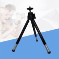 thumbnail image 3 of Shisuyan 4PCS Mini Mobile Phone Tripod Telescopic Two-segment Tripod Small Desktop Photographying Tripod Digital SLR Camera Holder for Friends (Black), 3 of 9