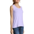 thumbnail image 2 of Hanes Women`s Mini-Ribbed Cotton Tank, L, Lilac Wash, 2 of 3