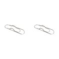 thumbnail image 1 of Metal Pen Clips,Paperclip Pen Holders for Notebooks and Papers,Multifunctional Pen Clips,Portable Metal Paper Clips,Pen Holder Clip for Notebook,Books,Planner,Journals,Clipboard and Paper,Silver 2PCS, 1 of 5