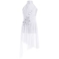 thumbnail image 3 of Ocealan Robe de Danse Lyrique Sans Manches pour Filles Justaucorps Ballerine Scintillant Ivoire 16, 3 of 7
