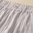 thumbnail image 4 of Sijiajgjfu Womens Cotton Linen Long Pants Khaki XXL, 4 of 5