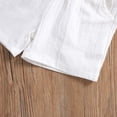 thumbnail image 5 of Hiiyo Boys Summer Outfits Cotton Linen Short Sleeve Button Shirt Shorts Set, Sizes 1-12, 5 of 5