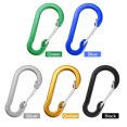 thumbnail image 1 of Mousquetons Mousquetons Pinces Mini en Alliage d'Aluminium Porte-Clés Mousqueton Clip Anneaux en D pour Camping Randonnée Pêche Backpacking, 1 of 4