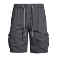 thumbnail image 1 of Diufon Men's Athletic Shorts Drawstring Waisted Outdoor Sport Shorts Spring Summer Hiking Shorts with Pockets, 1 of 6