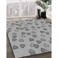 thumbnail image 3 of Ahgly Tapis d'Intérieur Lavable en Machine Carré Gris Nuage Gris, 4 Pieds Carré, 3 of 7