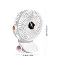 thumbnail image 3 of Rbaofujie Room Fans for Bedroom New Usb Small Fan Elementary School Dormitory Portable Mini Charger Table Clip Home Electric Fan Portable Fan Digital Display Version Rechargeable Fan Fans for Bedroom, 3 of 6