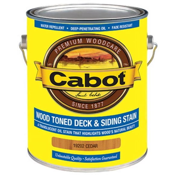 Cabot Samuel 19202-07 Gallon Teinture pour Terrasse et Parement en Bois de Cèdre Tonifié - Lot de 4