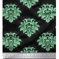thumbnail image 1 of Soimoi Poly Georgette Fabric Seamless Baroque Damask Printed Craft Fabric by the Yard 52 Inch Wide, 1 of 3