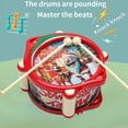 thumbnail image 4 of Qocolhg Toys for 1-3, Musical Toy Set Hand Pat Drum Rattle Trumpet Early Learning Percussion Instrument For Infants Safe ABS Plastic Newborn Gift For Boys And Girls, Christmas Birthday Gifts for Kids, 4 of 6