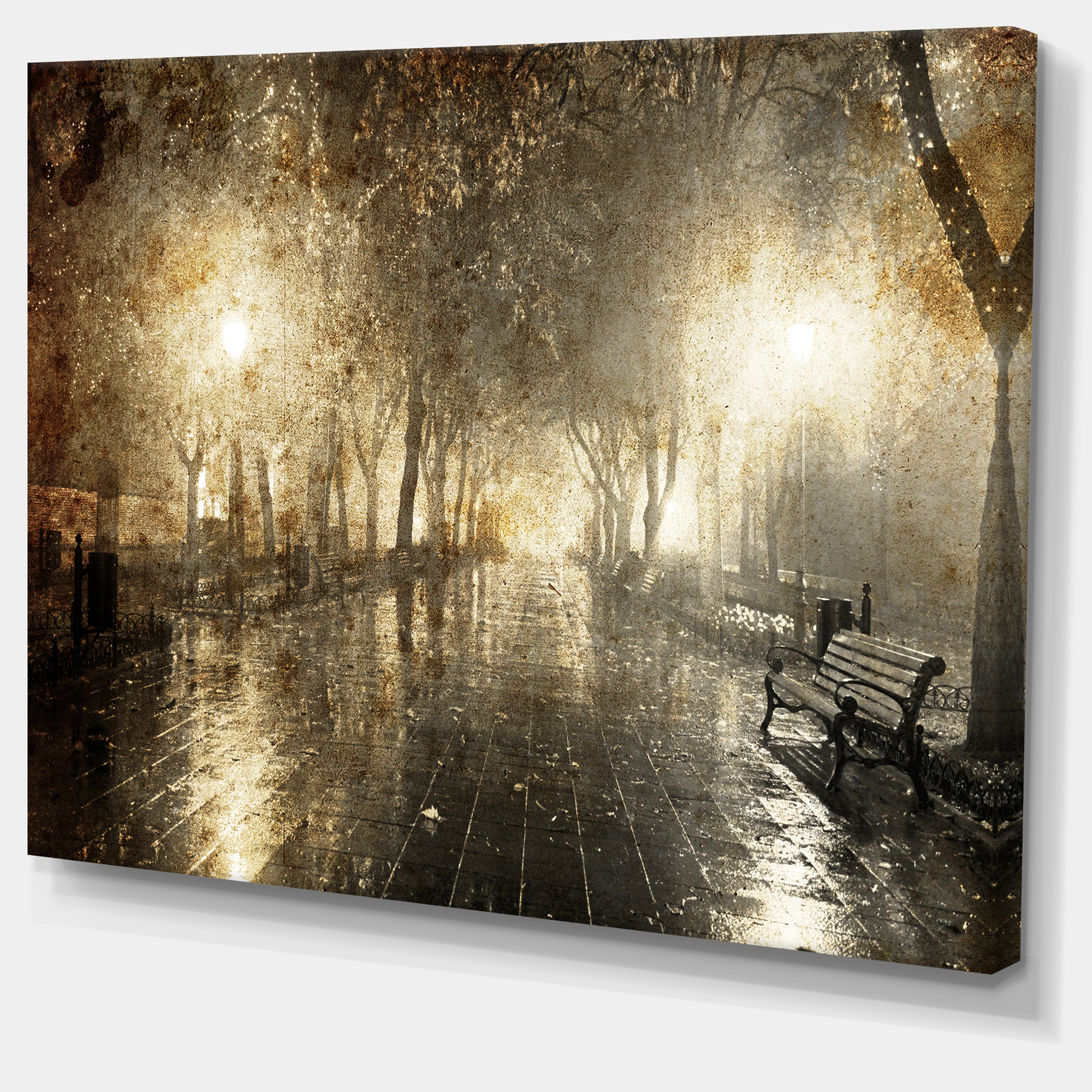 Tableau imprimée sur toile photographie Design Art Lumières la soir
