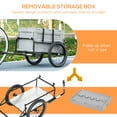thumbnail image 4 of Aosom Bicycle Cargo Trailer with Removable Storage Box, 4 of 10