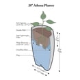 thumbnail image 3 of Algreen Products 87311 Athena 20.5 Inch Self Watering Planter, Brownstone, 3 of 6