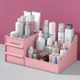 thumbnail image 5 of Large Makeup Capacity Cosmetic Storage Box Skin Care Organizer Jewelry,Makeup, Brushes, Lipsticks, Nail Polish Container,Desktop Dresser Sundries Storage Box, 5 of 5