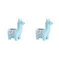 thumbnail image 3 of Wweixi 1/2/3 Animal Shape Pots Durable Materials For In Garden For Small Spaces Eco-friendly Alpaca skyblue 2PCS, 3 of 6