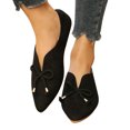 thumbnail image 4 of Styesk Womens Sandals Women's Spring New Flat Bow Pointed Comfortable Slip- Shoes, 4 of 9