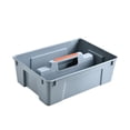thumbnail image 2 of DPTALR 2-Compartment Plastic Cleaning Caddy – Commercial Quality Plastic Tool Organizer W/Handle For Cleaning Bathroom Floors &, 2 of 8