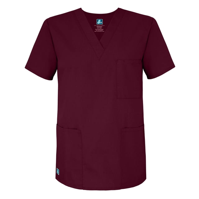 Adar Universal Unisex V-Neck Tunic 3 Pocket Scrub Top (Available in 39 Colors)