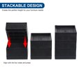 thumbnail image 4 of Unique Bargains 1.5' Bed Risers Furniture Risers Bed Lifters Couch Desk Sofa Lift Riser Stackable Up to 1300Lbs, Black 4Pack, 4 of 7