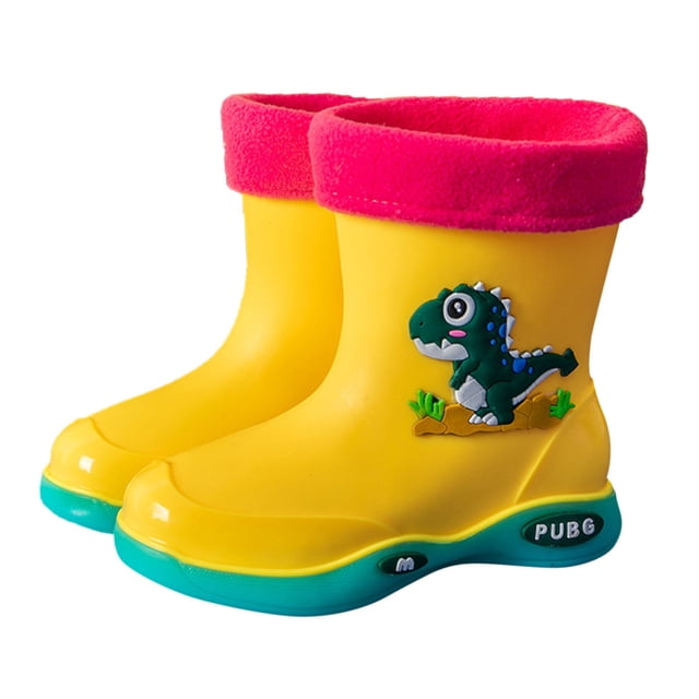 Bottes Tendance pour Filles Design de Dessin Animé Chaussures Non Imperméables Classiques pour Enfants pour l'Extérieur et