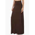 thumbnail image 3 of TheMogan Jupe Longue Maxi Décontractée en Jersey Drapé Pliable pour Femmes Grande Taille, 3 of 7