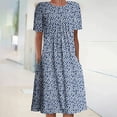 thumbnail image 2 of Pisexur Robe T-shirt Décontractée d'Été pour Femme, Col Rond, Manches Courtes, Style Bohème, Vacances, Fluide, Grande Taille, Robe Maxi, 2 of 5
