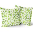 thumbnail image 2 of Lime Green Grey Leopard Print Pillow Covers 16X16 Inch Watercolor Gray Cheetah Decorative Pillow Cases Animal Square Throw Pillow Case Set of 2 Home Decor For Sofa Living Room Bedroom Bed Cushion, 2 of 5