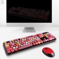 thumbnail image 3 of Mofii Sweet Keyboard Combo Mixed Color 2.4G Wireless Keyboard Set Circular Suspension Key for PC Laptop Black, 3 of 7
