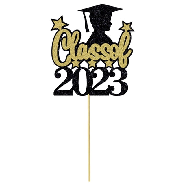 mtvxesu Graduation Decorations Class of 2024, Graduation Party Cake Decoration Insert Season Of Graduation Theme Party Decoration Graduation Gift Up to 50% Off