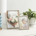 thumbnail image 4 of DesignOvation Saltana 8" x 10" Braided Silver Tabletop Picture Frame, 4 of 8