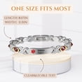 thumbnail image 4 of Wollet Stainless Steel Medical Alert ID Bracelets for WoMen, Engraved Diabetic Type 2, 4 of 8
