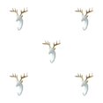 thumbnail image 2 of Wweixi Coat Hooks Easy To Install And Wide Application For Added In Daily Life White gold (deer) 5Set, 2 of 6