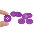 thumbnail image 4 of Unique Bargains Boutons de Couture Ronds en Résine Violette à 4 Trous (Lot de 100), 4 of 5