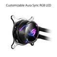 thumbnail image 2 of ASUS ROG Strix LC II 240 All-in-one AIO Liquid CPU Cooler 240mm Radiator, Intel LGA1700, 115x/2066 and AMD AM4/TR4 Support,2x120mm 4-pin PWM Fans, 2 of 6