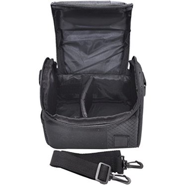 Small Soft Padded Camera Equipment Bag / Case For Canon, Nikon, Sony, Samsung, Olympus, Pentax, Panasonic & More + eCostConnection Microfiber Cloth