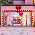 thumbnail image 3 of Colorful L Romantic Heart Shaped Garage Door Banner Decorative Hanging Cloth For Party Decorations Festive Celebration Ambiance Size L, 3 of 5