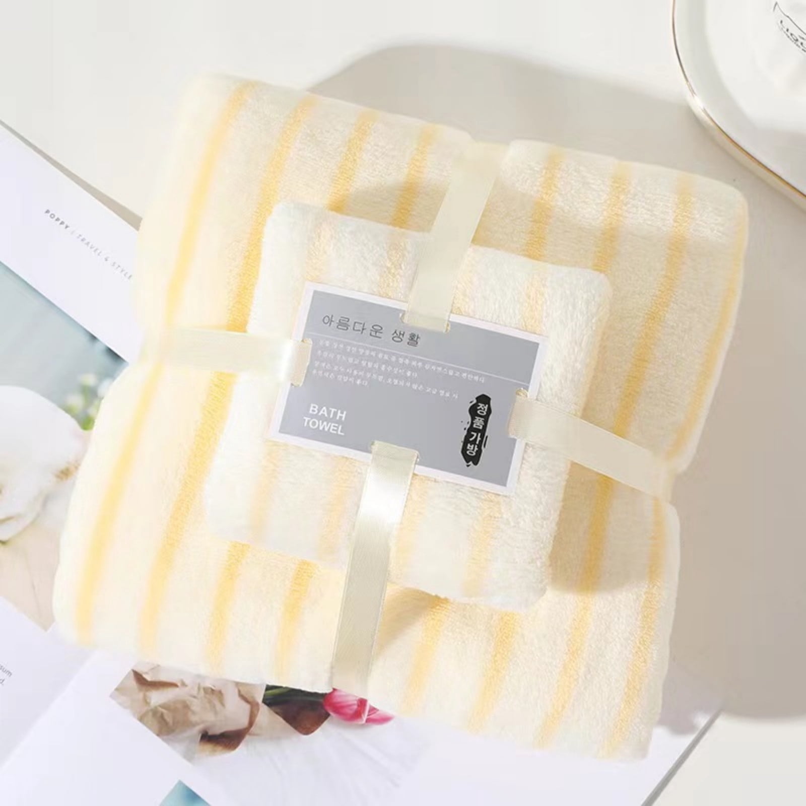 Ratfeit 2 Piece Towel Set-Ultra Soft Cotton, 2 Large Bath Towels 55.1" x 27.6" Hand Towels for Bathroom 29.5" x 13.8", Bath Towels Ideal for Everyday Use, Hotel & Spa