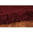 thumbnail image 2 of New Flokati 1400gr 2'4" x 4'8" Accent Rug, Burgundy, 2 of 5