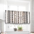 thumbnail image 2 of Valances for Windows Kitchen Curtains - Window Blackout Short Pole Pocket Curtain Panel, Suitable for Small Windows, Bathrooms, Basements Window Curtain Panels, 2 of 7