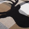 thumbnail image 5 of Bouclair Housse de Coussin Noir Eika Bois de Cerf, 5 of 5
