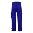thumbnail image 4 of Male Fitness Running Trousers athletic Sweatpants Drawstring Loose Waist Solid Toe Band Color Pocket Loose Fleece Band Size Sweatpants, 4 of 9