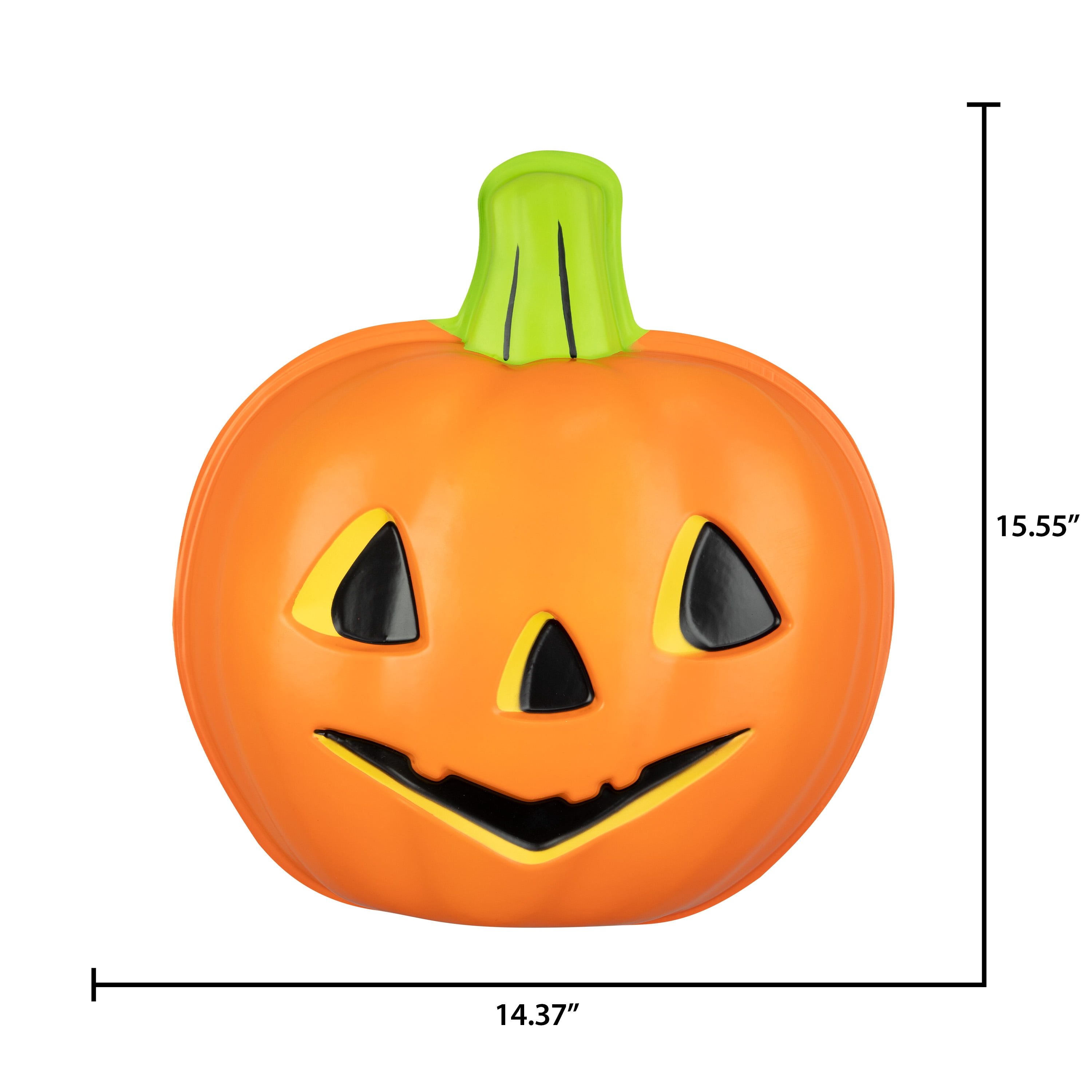 16" Halloween Hanging Vacuform Mask Retro Jack o' Lantern