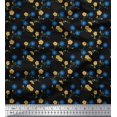 thumbnail image 1 of Soimoi Poly Georgette Fabric Leaves & Floral Printed Fabric 1 Yard 42 Inch Wide, 1 of 3