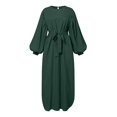 thumbnail image 5 of 2 Pcs Robes Musulmanes pour Femmes Abaya - Robe de Prière de Dubaï, Longue Robe Cardigan Maxi, Confortable et Stylée, 5 of 5