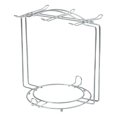 thumbnail image 2 of Oleegame 1PC Hold 6 Coffee Cups And 6 Tea Cup And Saucer Display Rack Modern With Hook Cup Holder For Ornament Silver, 2 of 6