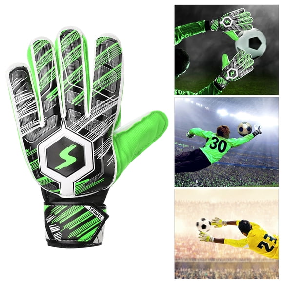 Goalkeeper Adult Children Professional Football Soccer Goalkeeper Goalie Thicken PU Gloves Protector
