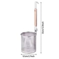 thumbnail image 3 of Stainless Steel Strainer With Wooden Handle Fine Mesh Food Strainer For Pasta And Ravioli Rubber Strainers Fr Kitchen Strainer with Handle Small Stainless Steel Protectors for Kitchen Metal Protectors, 3 of 9